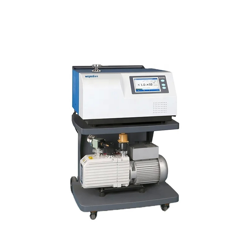 Détecteur de fuite d'hélium de 1500 Pa avec temps de réponse, double source ionique et interface multilingue