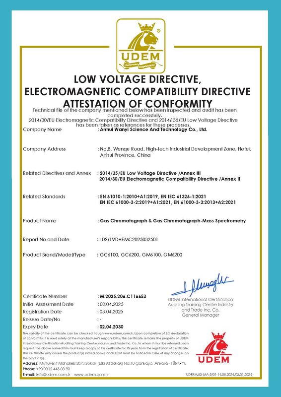 Système de chromatographie en phase gazeuse et spectromètre de masse GM6100 de marque chinoise avec 16 injecteurs